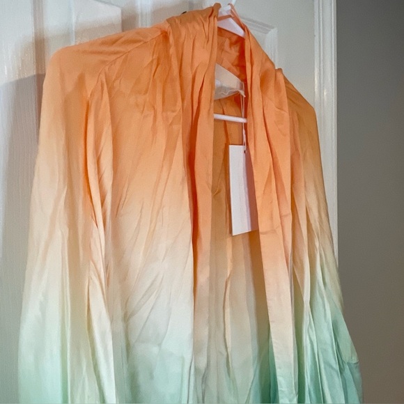 Pippa Kimono Women's Large Neon Orange‎ Lime Ombre - Picture 4 of 16